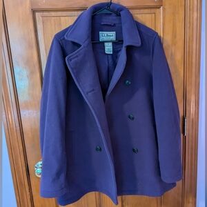 LL Bean Fleece Peacoat